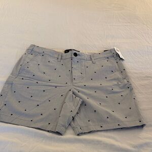Hollister Light Gray Patterned Men's Shorts
